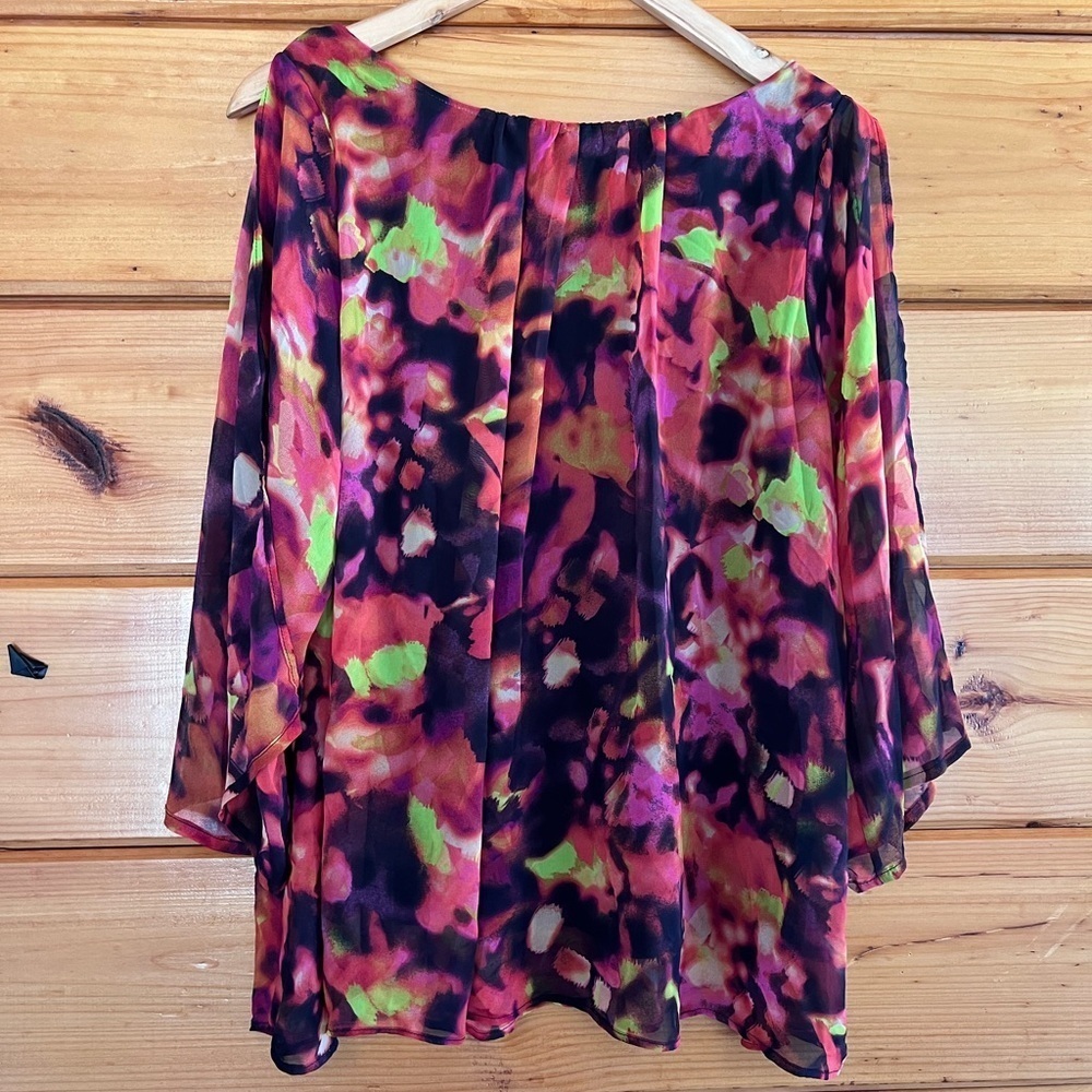 Cynthia Rowley Cold Shoulder Top Size Large - Picture 5 of 5